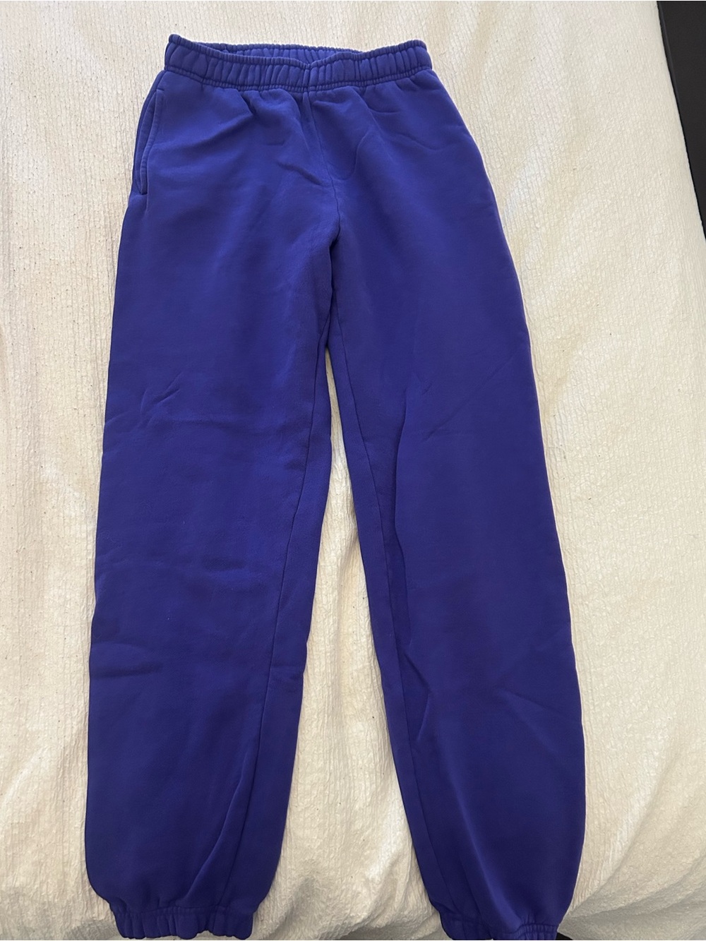 TNA Boyfriend Cozy Fleece Joggers in Deep Purple